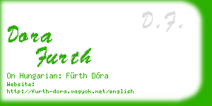 dora furth business card